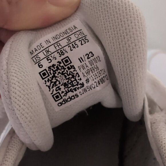 Adidas Unisex Breaknet Sneakers Tennis Court Lace Up Faux Leather Size 6 Shoes - Picture 11 of 11